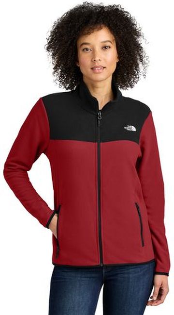 The North Face Women's 100% Recycled Polyester Glacier Full-Zip Fleece Jacket With Pockets